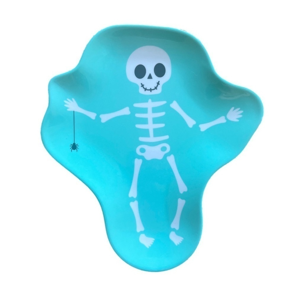 6 ct bats & skeleton melamine plates - Picture 6 of 9